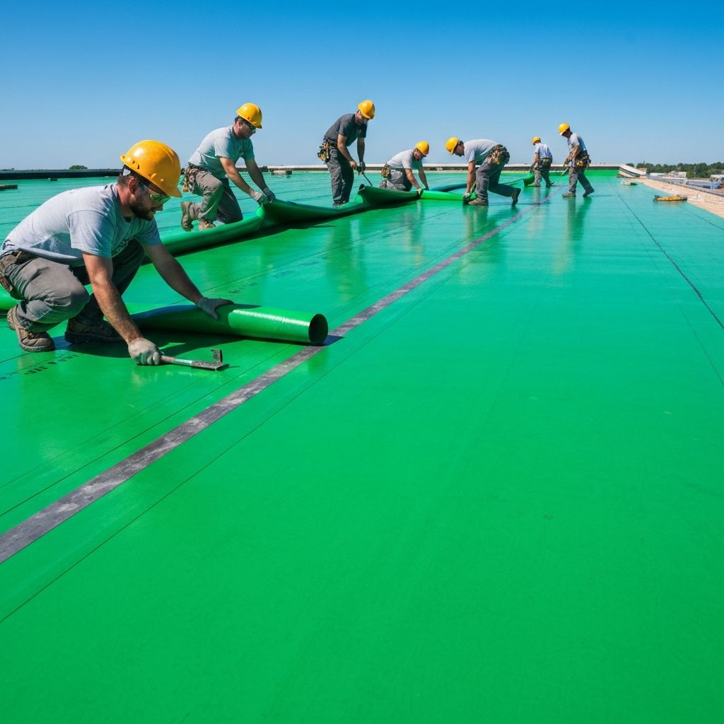 Commercial Flat Roof Installation - Image 2